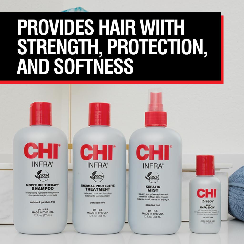 CHI infra open cap and creamy texture demonstrating hydrating serum consistency