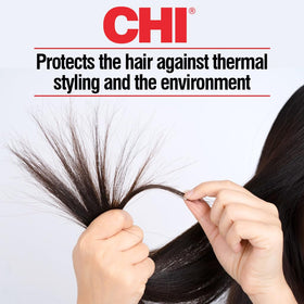 CHI close-up of silky serum texture, highlights smooth absorption