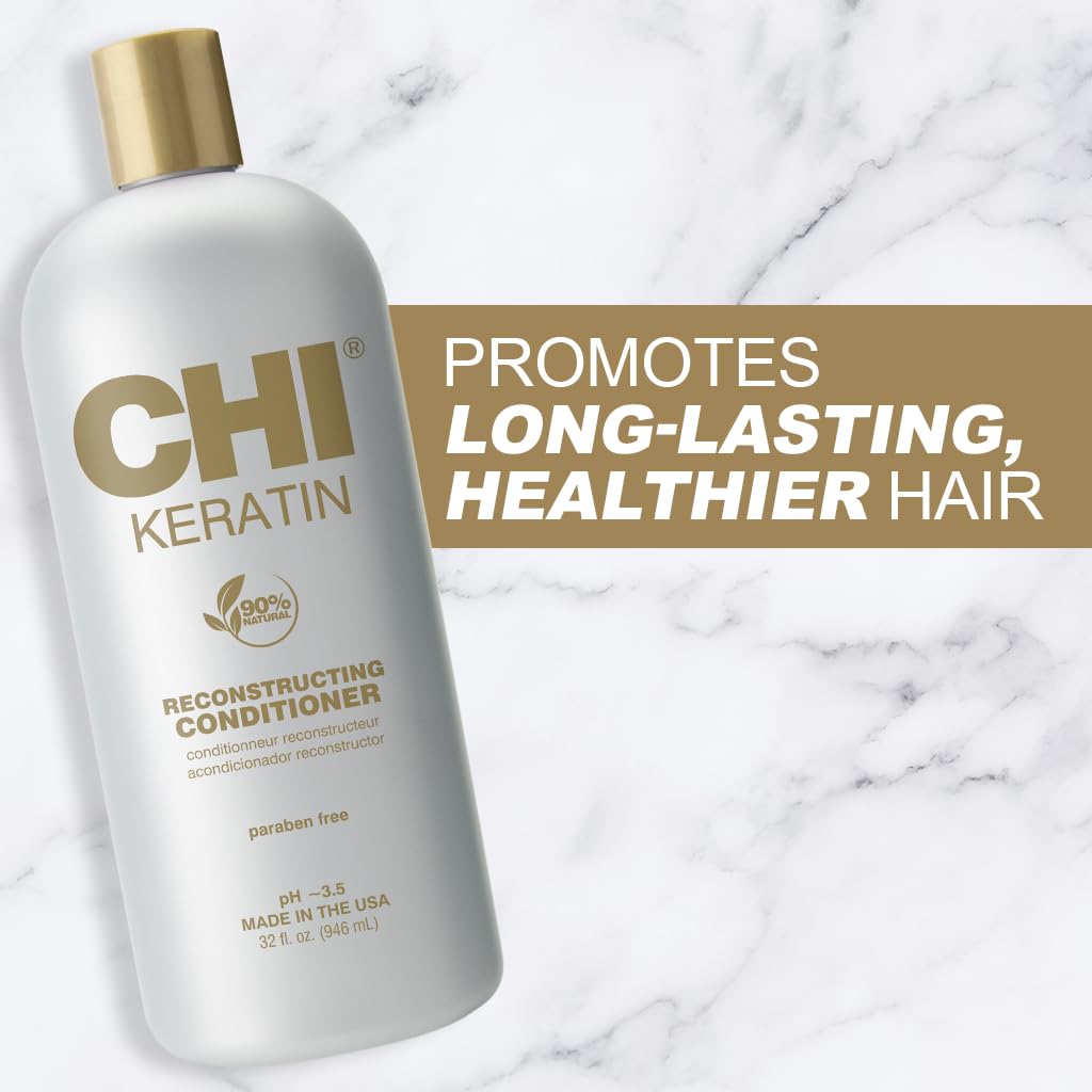 CHI creamy conditioner texture on spoon illustrating nourishing moisture