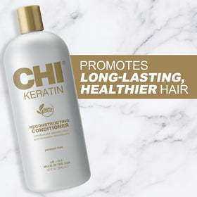 CHI creamy conditioner texture on spoon illustrating nourishing moisture