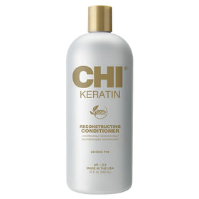 CHI front packaging 32 oz bottle showing professional keratin benefit
