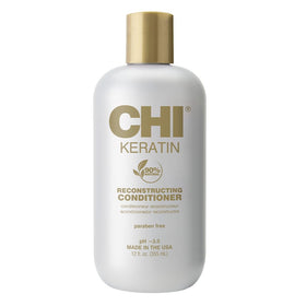 CHI front packaging showing 12 oz bottle and product benefit of restored shine