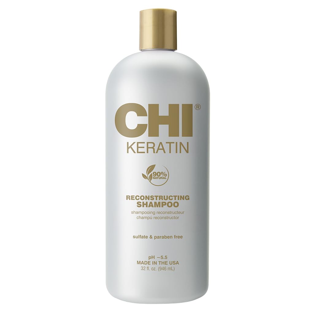 CHI front bottle showing 32 oz label and reconstructing benefit