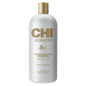 CHI front bottle showing 32 oz label and reconstructing benefit