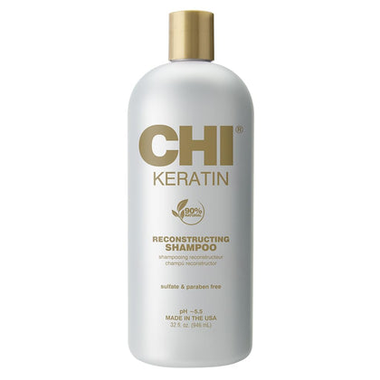 CHI front bottle showing 32 oz label and reconstructing benefit