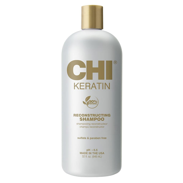 CHI front bottle showing 32 oz label and reconstructing benefit