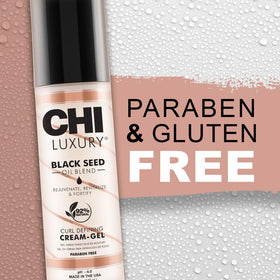 CHI label highlighting Black Seed Oil and gentle ingredient benefits