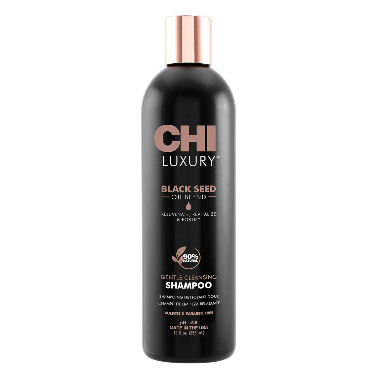 CHI front packaging showing 12 oz bottle and volumizing benefit