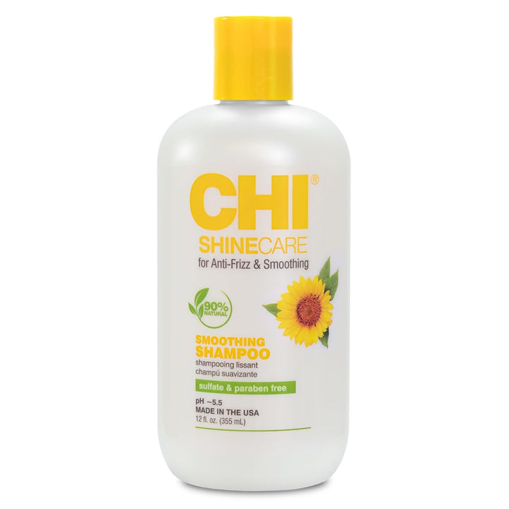 CHI front bottle showing packaging and instant shine benefits