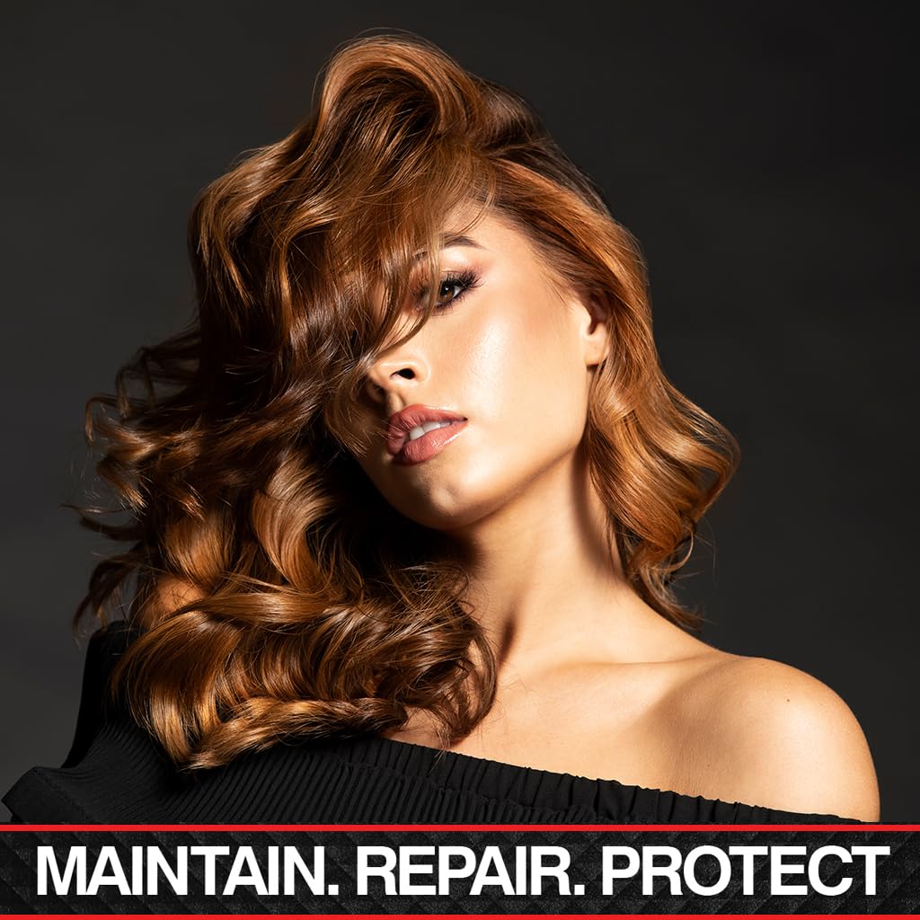 CHI Silk Infusion drop applied on hair strand for shine and frizz control benefit