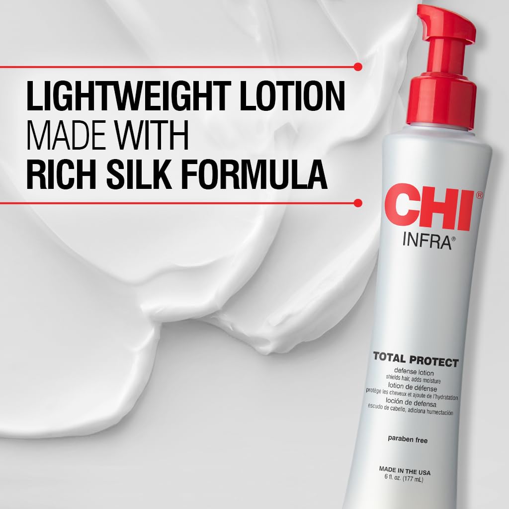 CHI bottle pump dispensing lightweight lotion for easy use