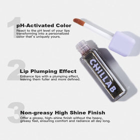 Chillab ingredients label showing peptides and jojoba oil for nourishing benefit
