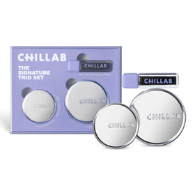 Chillab signature trio box front showing gift-ready packaging and divider tray