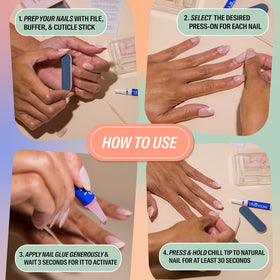 Chillhouse model hands wearing Bougie Barre nails demonstrating polished everyday look