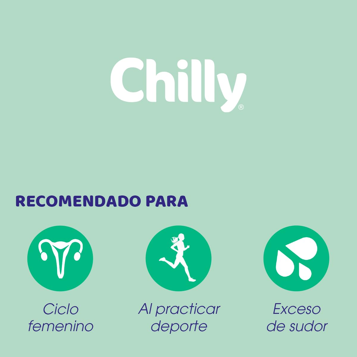 Chilly product in bathroom lifestyle setting suggesting daily freshness and comfort