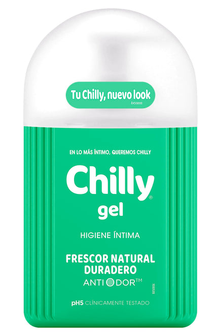 Chilly bottle front 250ml showing label and easy-dispense pump for convenience