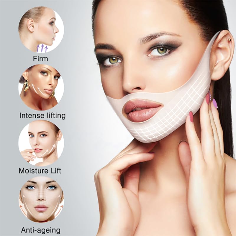 Chinology mask strap detail highlighting secure adhesive and comfort