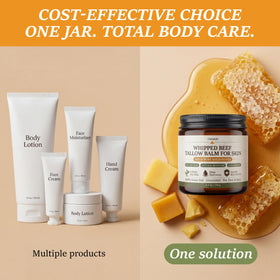 Raw honey and beeswax near ChiroLife jar showing natural ingredient sourcing