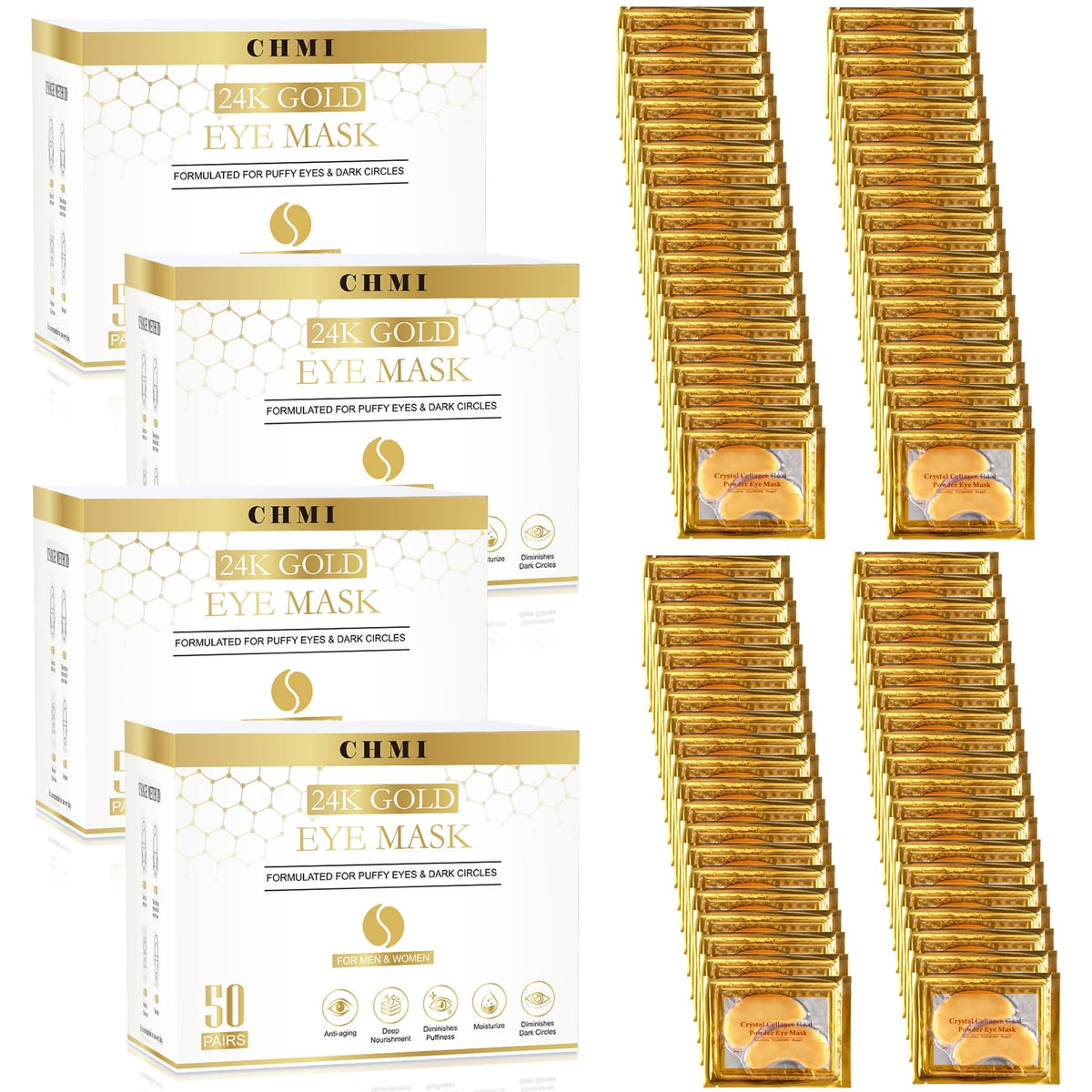 CHMI front packaging showing 200 pairs and benefits for quick replenishment
