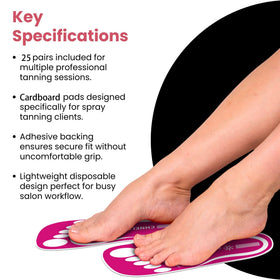 CHNELSS pad being applied to foot for quick peel-and-stick convenience benefit