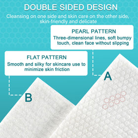 CHNLML wipe removing makeup gently on cheek for convenient cleansing