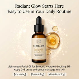 Choglow bottle in hand for scale, shows compact 1 fl oz travel-friendly size