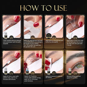 Choido tools layout with pads comb and brushes for precise application benefit