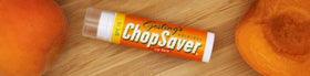 ChopSaver Goslings on an outdoor bench showing sun protection and daytime lip care benefit