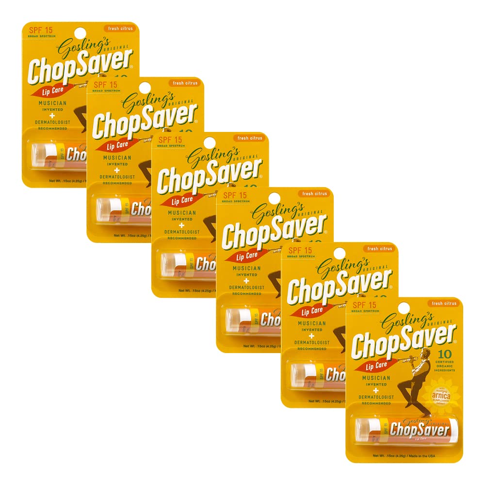 ChopSaver Goslings original front packaging showing tube and branding for reliable lip protection