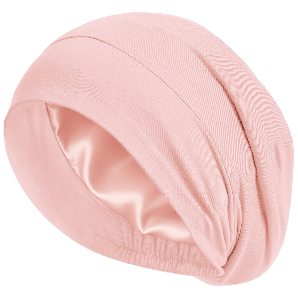 choshion pink bonnet front view showing elegant sleep protection