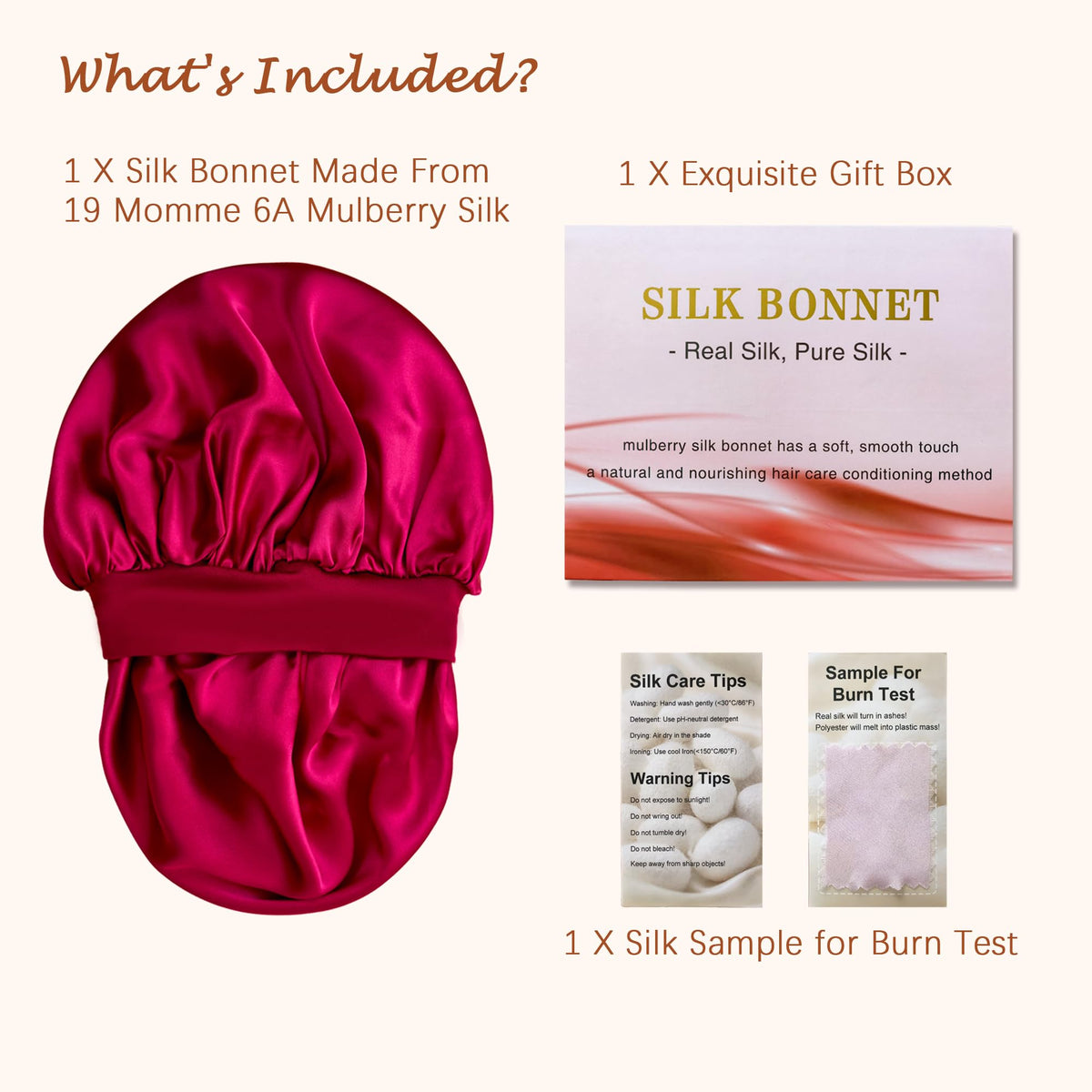 choshion silk bonnet presented in gift box ideal for gifting and self-care