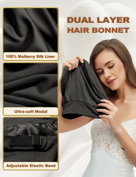 choshion silk lining closeup highlights smooth surface and anti-frizz benefit