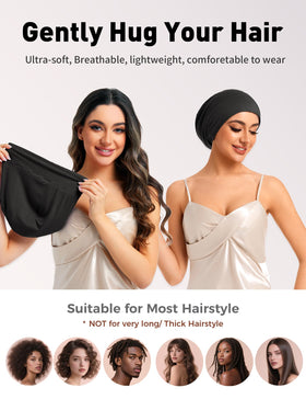 choshion size scale comparison demonstrates roomy fit for most hairstyles