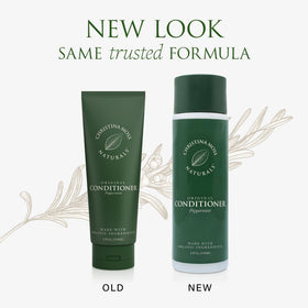 Christina Moss Naturals label closeup showing ingredient transparency benefit