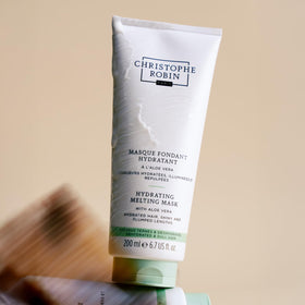 Christophe Robin label closeup highlighting ingredients and formulation benefits