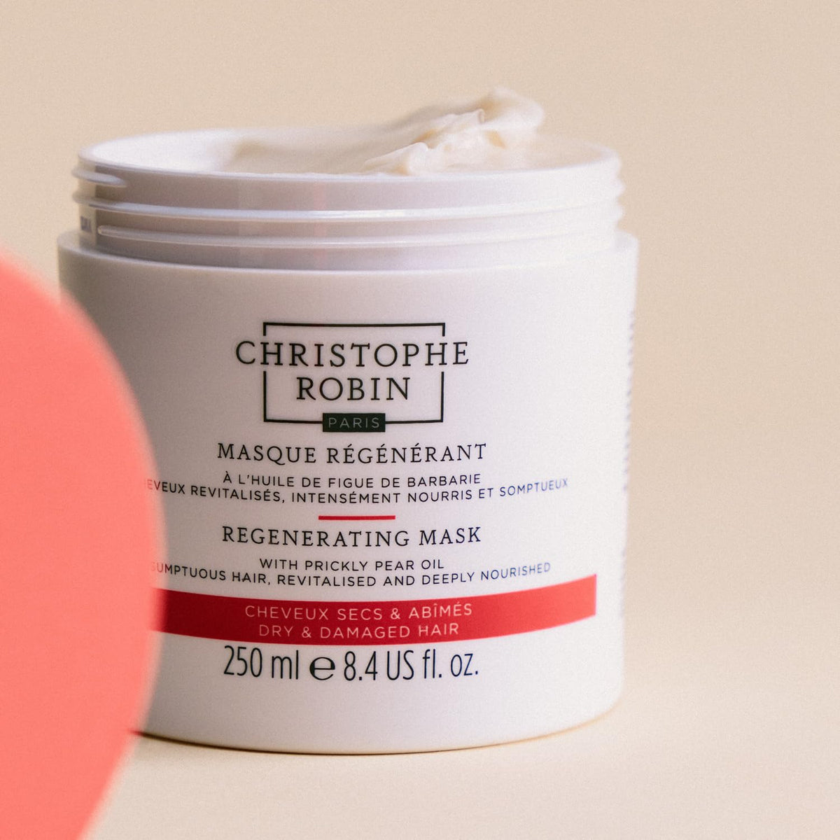 Christophe Robin label and ingredient list focusing on 97 percent natural-origin formulation