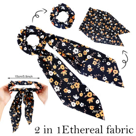 Chuangdi scrunchie holding a ponytail demonstrating secure comfortable hold