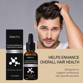 CHUIZI applied to thinning scalp demonstrating targeted application benefit