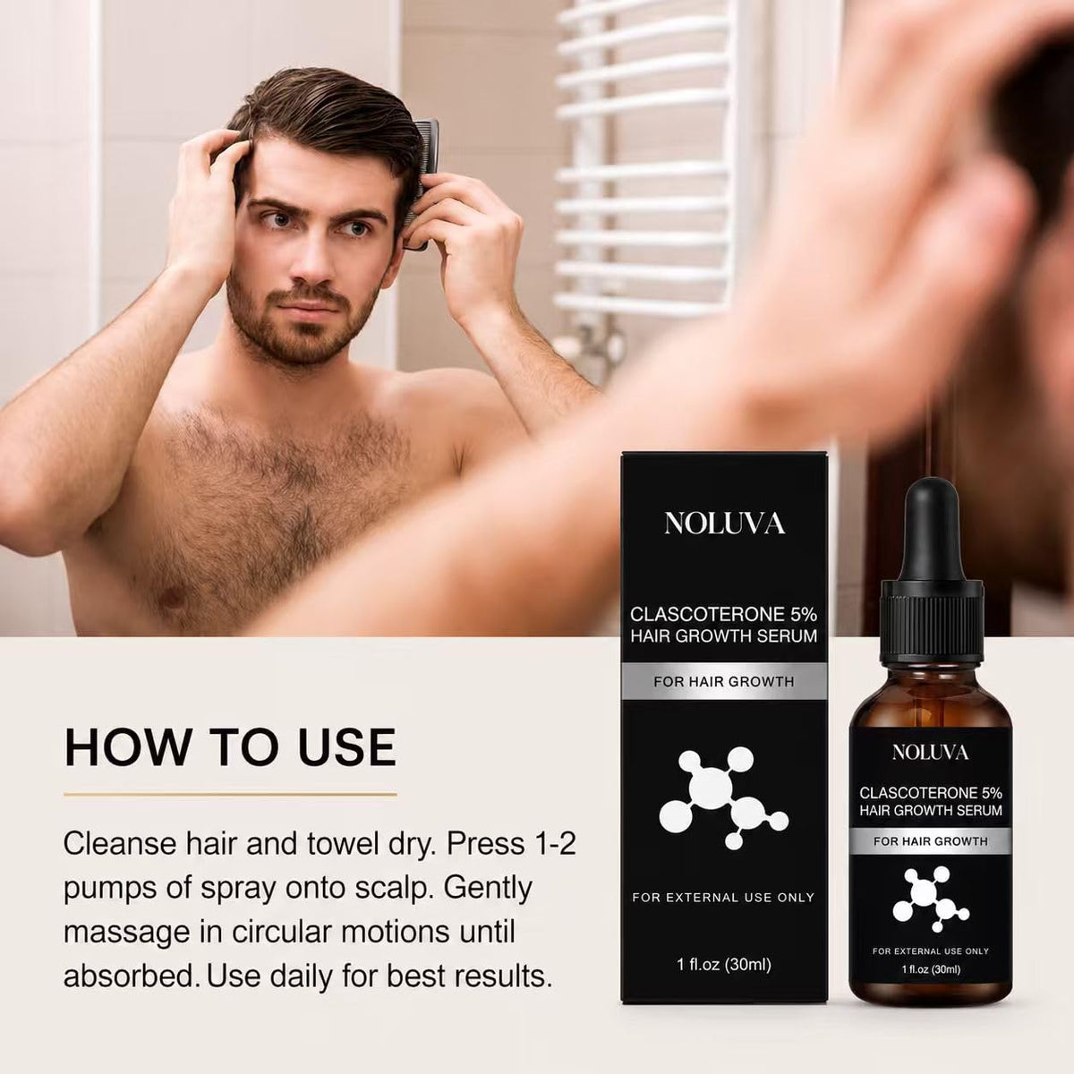 CHUIZI serum dropper releasing liquid, close-up texture for easy absorption
