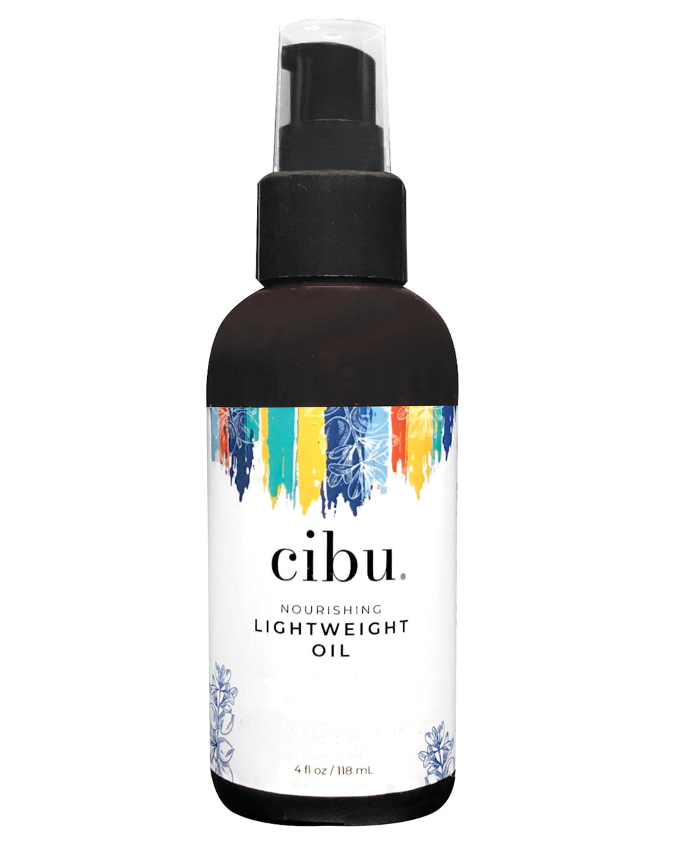 CIBU front packaging of 4 oz argan oil serum showing product benefits