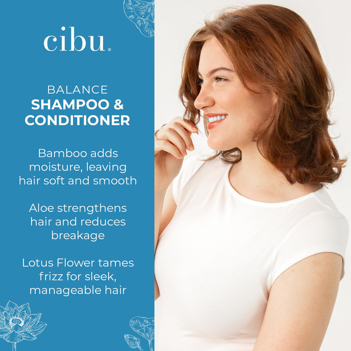 CIBU conditioner creamy texture close-up illustrating detangling benefit