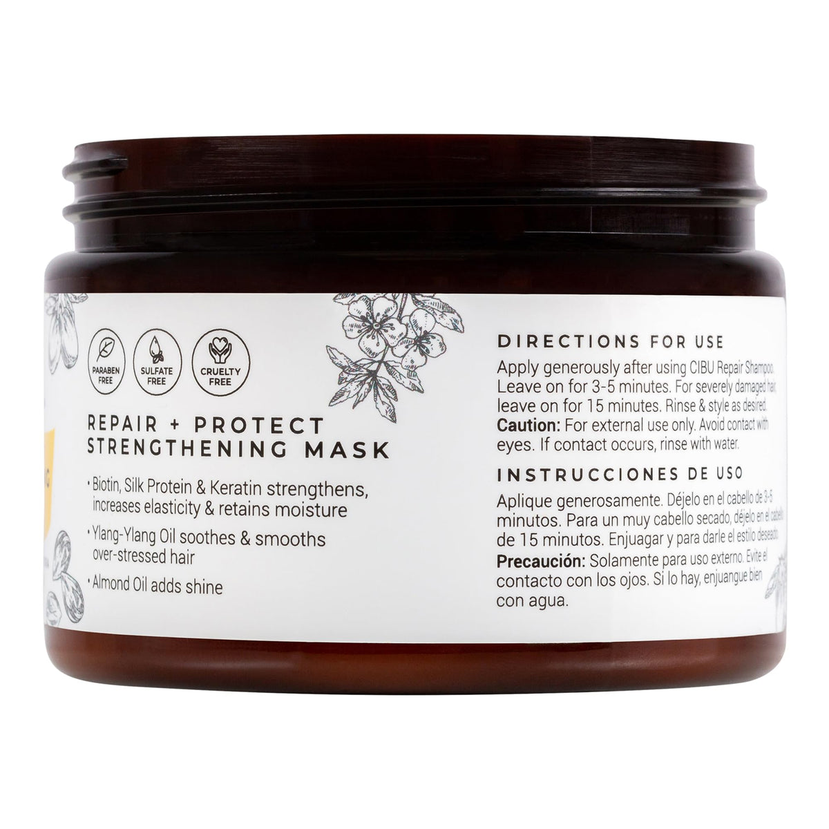 CIBU mask applied in shower demonstrating deep conditioning benefit