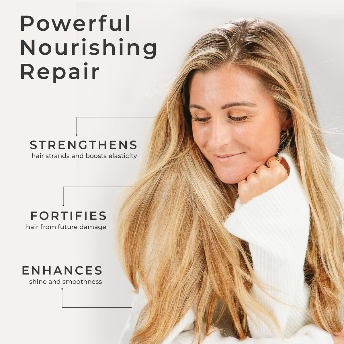 CIBU before and after hair showing smoother shinier results