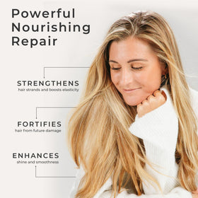 CIBU before and after hair showing smoother shinier results