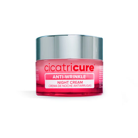 Cicatricure front packaging showing product benefits and elegant jar design