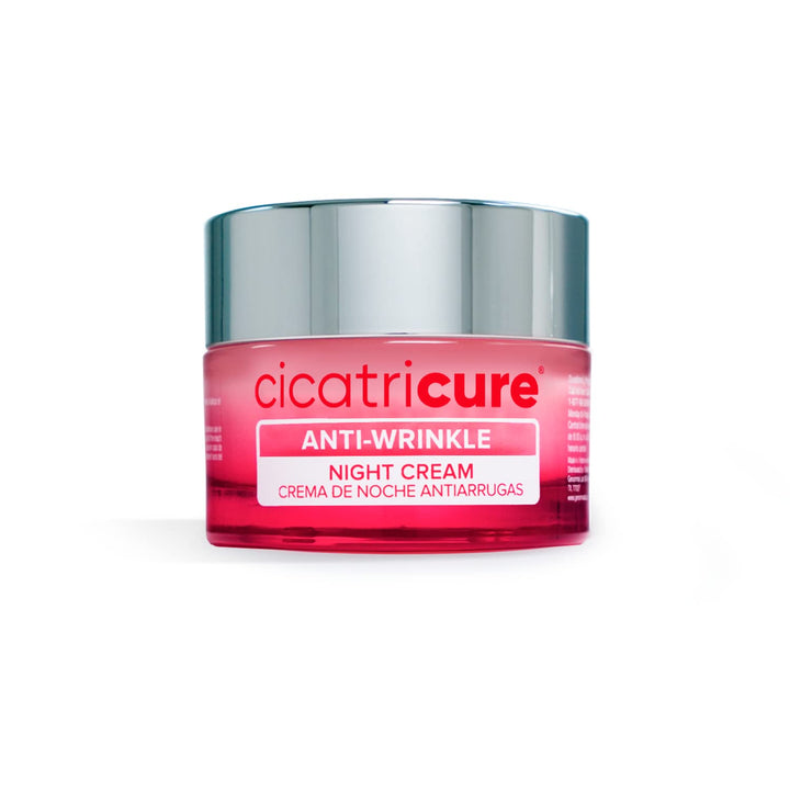 Cicatricure front packaging showing product benefits and elegant jar design