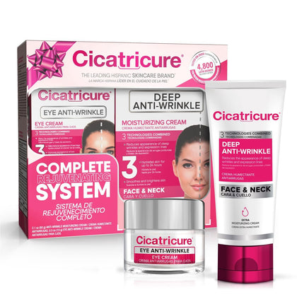 Cicatricure front packaging showing kit and benefits