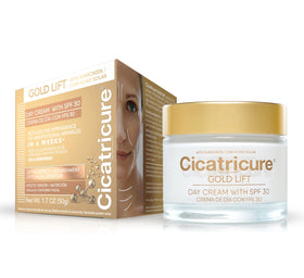Cicatricure front packaging showing jar and branding for clear identification and trust