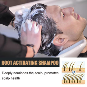 CIDBEST in-shower use showing unisex washing hair for reduced greasiness