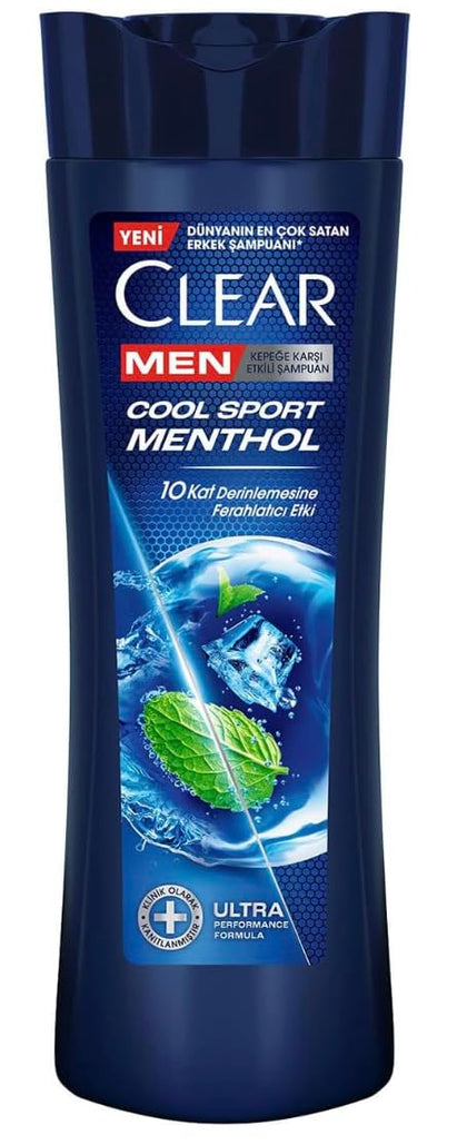 CIear Men front packaging showing 350 ml bottle and cooling benefit